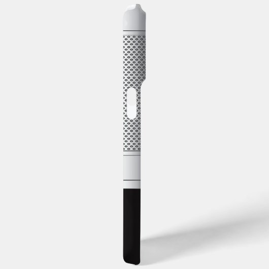 Monogram Black und Silver Metallic Mesh Case-Mate iPhone Hülle (Rückseite / Rechts)