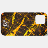 Monogram Black und yallow case iphone13 pro max (Rückseite (Horizontal))