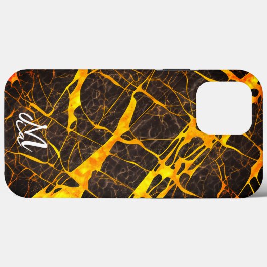 Monogram Black und yallow case iphone13 pro max (Rückseite (Horizontal))