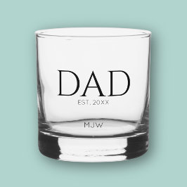 Monogram Black Vater Typografie Whiskyglas