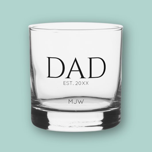 Monogram Black Vater Typografie Whiskyglas
