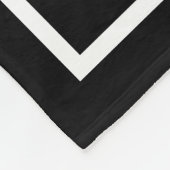 Monogram Black & White Wedding Couples Namen Fleecedecke (Ecke)