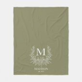Monogram-Blanket Fleecedecke (Vorderseite)