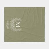 Monogram-Blanket Fleecedecke (Vorderseite (Horizontal))