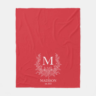 Monogram-Blanket Fleecedecke