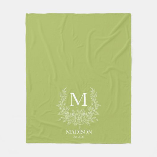 Monogram-Blanket Fleecedecke (Vorderseite)