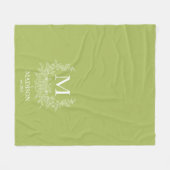 Monogram-Blanket Fleecedecke (Vorderseite (Horizontal))