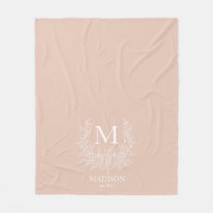 Monogram-Blanket Fleecedecke