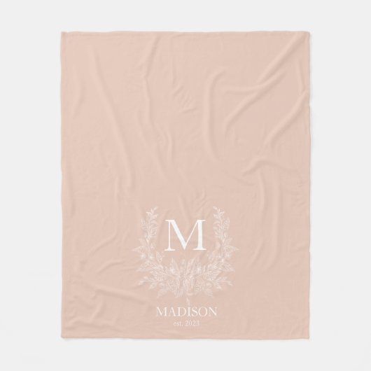 Monogram-Blanket Fleecedecke (Vorderseite)