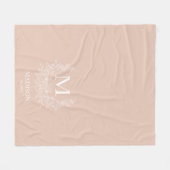 Monogram-Blanket Fleecedecke (Vorderseite (Horizontal))