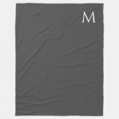 Monogram Blankets Elegante Personalisierte Vorlage Fleecedecke (Vorderseite)