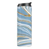 Monogram Blue Agate Thermosbecher (Nach links gedreht)