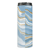 Monogram Blue Agate Thermosbecher (Rückseite)