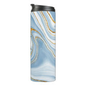 Monogram Blue Agate Thermosbecher (Nach rechts gedreht)
