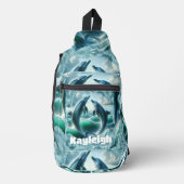 Monogram Blue Aquamarin Delphine Ocean | Crossbody Bag (Vorderseite)