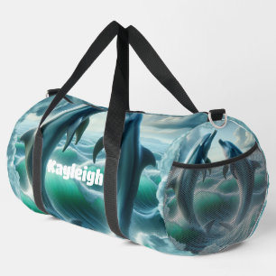 Monogram Blue Aquamarin Delphine Ocean Duffle Bag