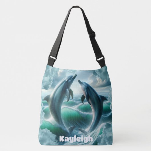 Monogram Blue Aquamarin Delphine Ocean | Tragetaschen Mit Langen Trägern (Vorderseite)