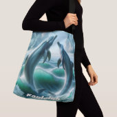 Monogram Blue Aquamarin Delphine Ocean | Tragetaschen Mit Langen Trägern (Von Nahem)