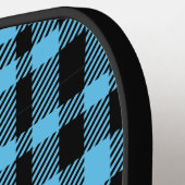Monogram Blue Black Checkered Plai Pickleball Schläger (Linke Seite)
