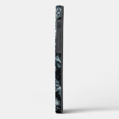 Monogram Blue Black Ocean Waves Hawaii Case-Mate iPhone Hülle (Rückseite / Links)