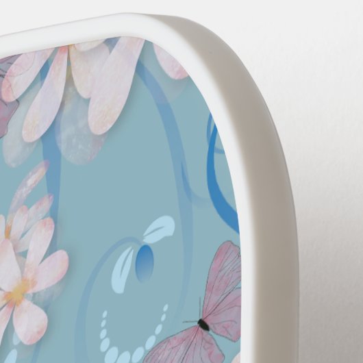 Monogram Blue Butterfly Pickleball Schläger (Linke Seite)