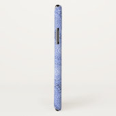Monogram Blue Circles pattern Case-Mate iPhone Hülle (Hinten/Rechts)
