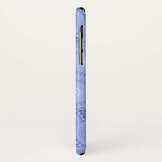 Monogram Blue Circles pattern Case-Mate iPhone Hülle (Hinten/Links)