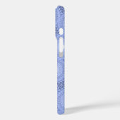 Monogram Blue Circles pattern Case-Mate iPhone Hülle (Rückseite / Links)