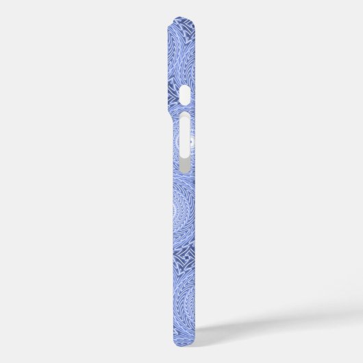 Monogram Blue Circles pattern Case-Mate iPhone Hülle (Rückseite / Links)