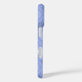 Monogram Blue Circles pattern Case-Mate iPhone Hülle (Rückseite / Rechts)