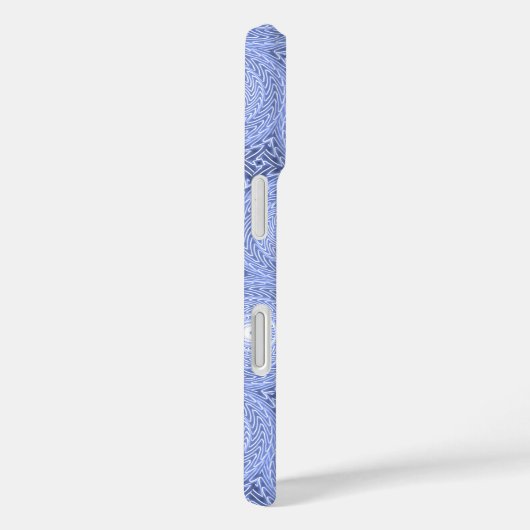Monogram Blue Circles pattern Case-Mate iPhone Hülle (Rückseite / Rechts)