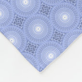 Monogram Blue Circles pattern Fleecedecke (Ecke)