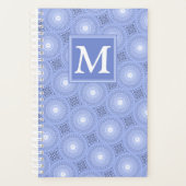 Monogram Blue Circles pattern Planer (Vorderseite)