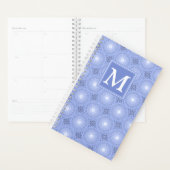 Monogram Blue Circles pattern Planer (Anzeige)
