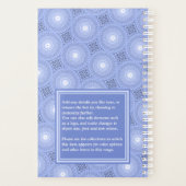 Monogram Blue Circles pattern Planer (Rückseite)