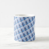 Monogram Blue Custom CROSS Jesus ist Lord EASTER Kaffeetasse (Mittel)