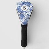 Monogram Blue Floral Golf Headcover (Vorderseite)