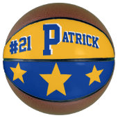 Monogram Blue & Gold Basketball (Vorderseite)