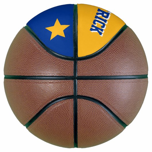 Monogram Blue & Gold Basketball (Rechts)