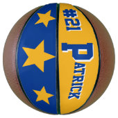 Monogram Blue & Gold Basketball (Vertikal)
