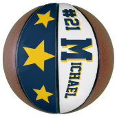 Monogram Blue & Gold Basketball (Vertikal)