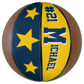 Monogram Blue & Gold Basketball (Vertikal)
