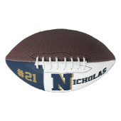Monogram Blue & Gold Football (Vorderseite)