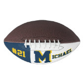 Monogram Blue & Gold Football (Vorderseite)