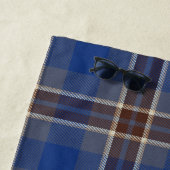 Monogram Blue Graue Tartan Geschenke für Männer, i Strandtuch (Beispiel)