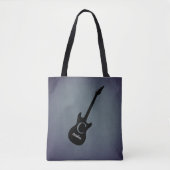 Monogram Blue Gray Electric Guitar Tasche (Vorderseite)