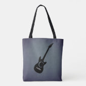 Monogram Blue Gray Electric Guitar Tasche (Rückseite)