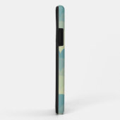 Monogram Blue Green Wave Muster Case-Mate iPhone Hülle (Hinten/Rechts)
