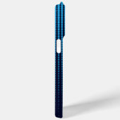 Monogram Blue Halftone Modern Initial Personalisie Case-Mate iPhone Hülle (Rückseite / Rechts)