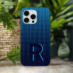 Monogram Blue Halftone Modern Initial Personalisie Case-Mate iPhone Hülle<br><div class="desc">Monogram Blue Halftone Modern Initial Personalisiert iPhone Case zeichnet sich durch ein einfaches,  modernes,  blauer Halbtonpunktmuster aus,  das in der modernen Schrifttyp-Typografie mit einem Monogramm darunter versehen ist. Perfekt als Geschenk für Weihnachten,  Geburtstag,  Vatertag und vieles mehr. Designed by ©2024 Evco Studio www.zazzle.com/store/evcostudio</div>